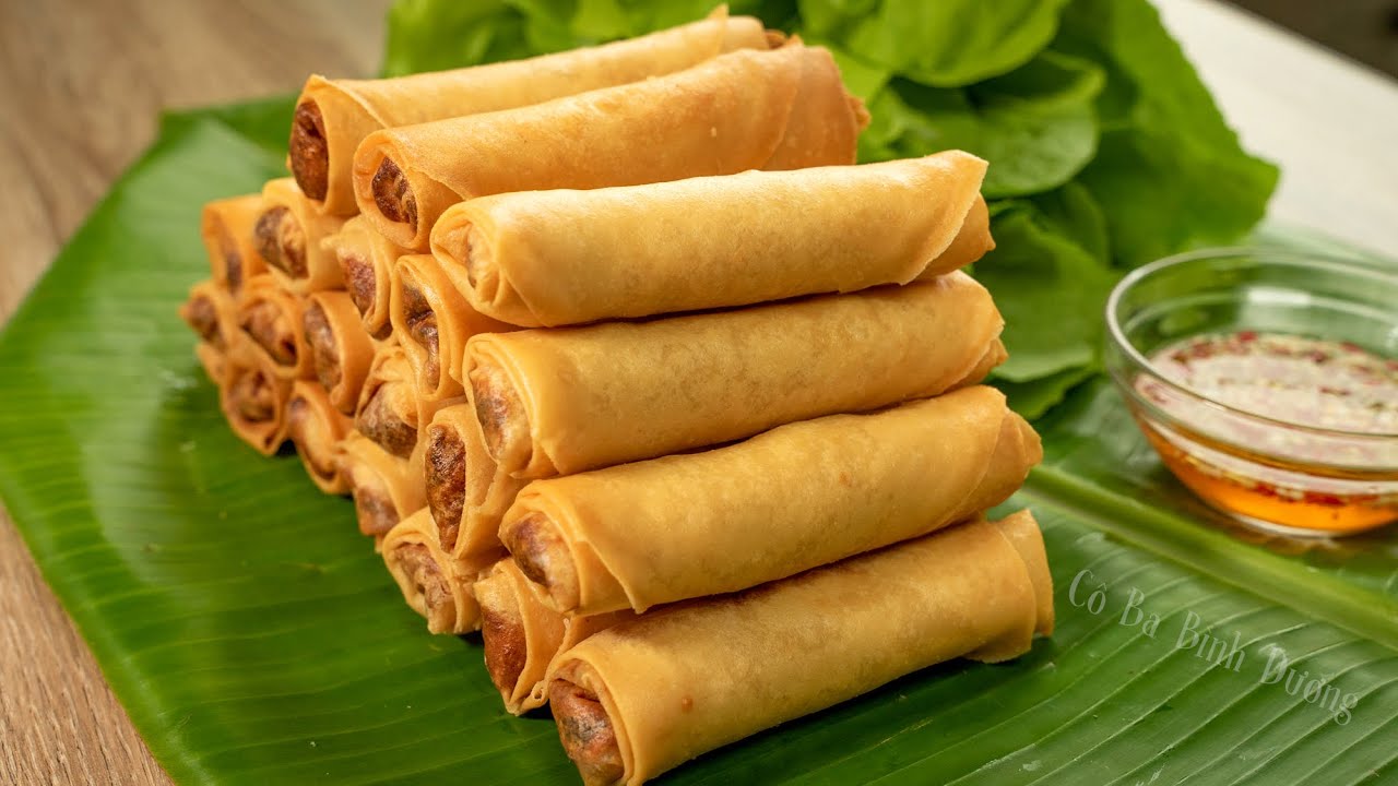 Minh họa: Món chả giò thịt heo miền Nam: Cách gói và chiên giòn không ngấm dầu